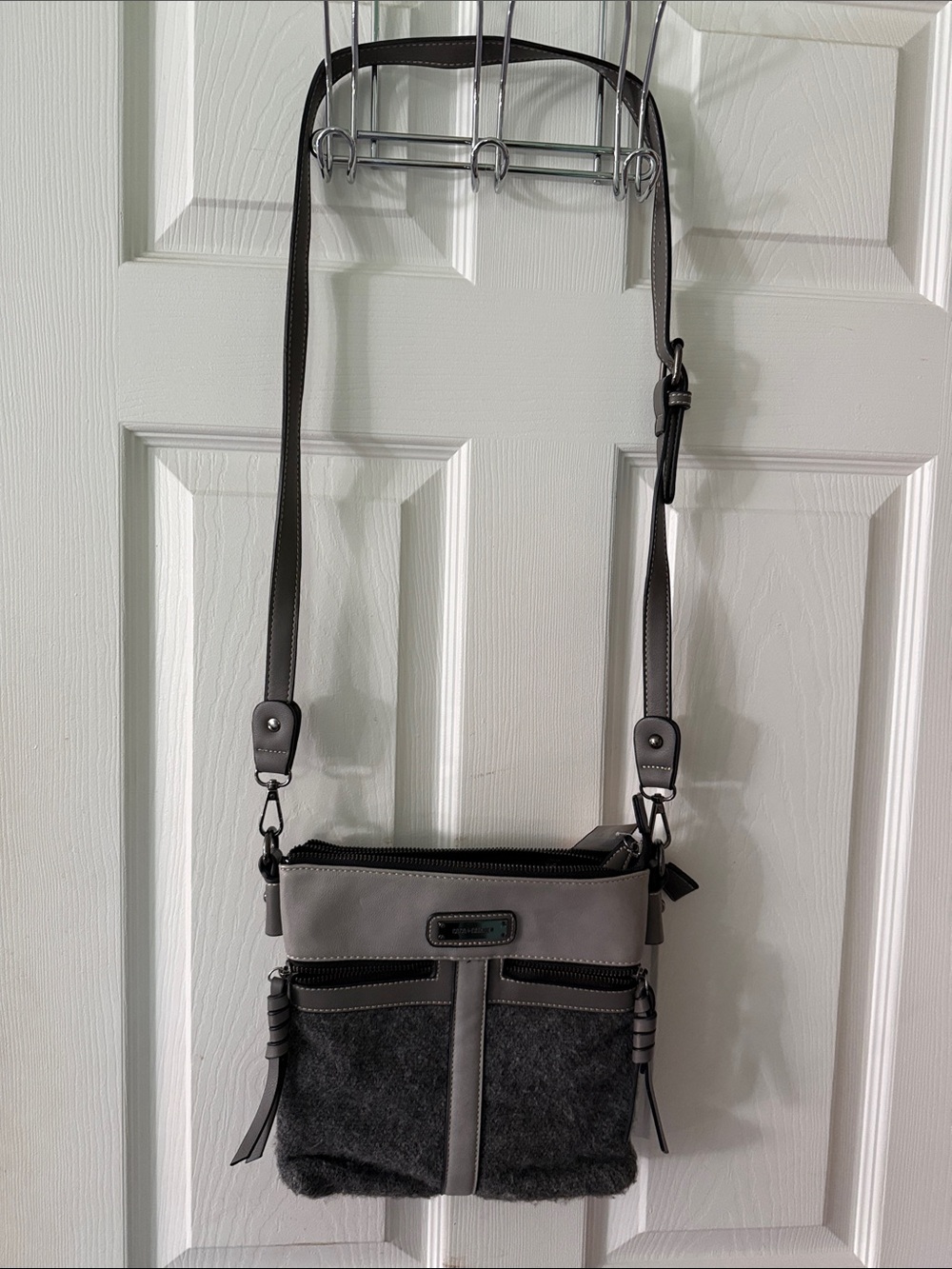 Coco + Carmen Gray and Charcoal Crossbody Bag
